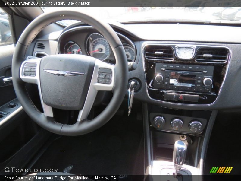 Black / Black 2012 Chrysler 200 Touring Sedan
