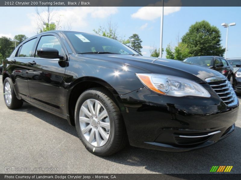 Black / Black 2012 Chrysler 200 Touring Sedan
