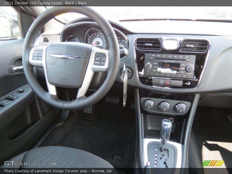 Black / Black 2012 Chrysler 200 Touring Sedan