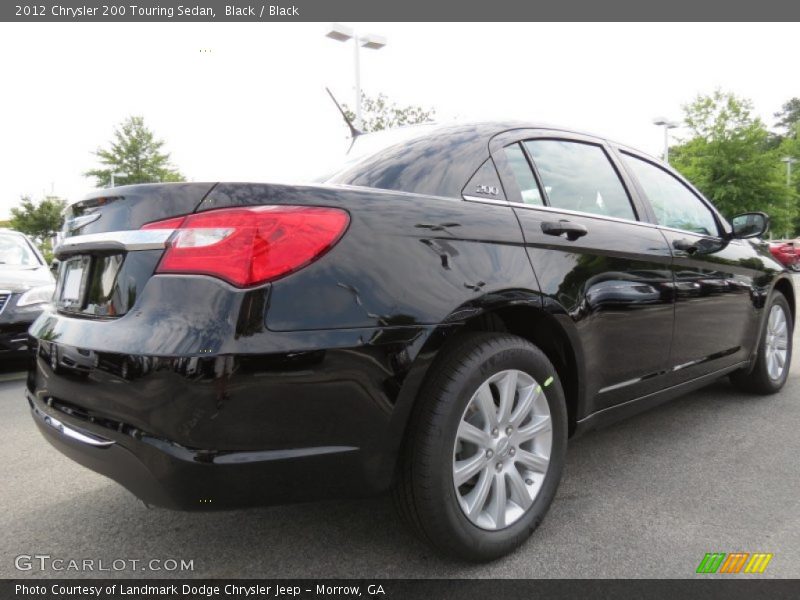 Black / Black 2012 Chrysler 200 Touring Sedan