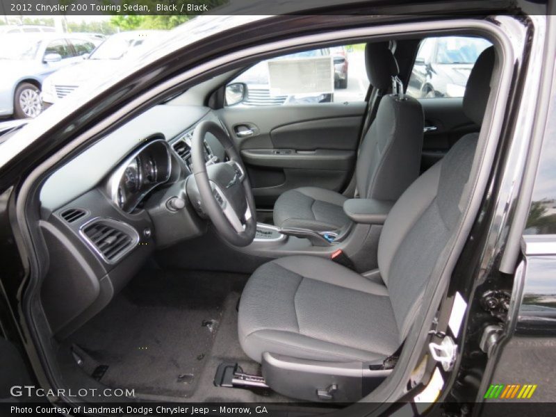 Black / Black 2012 Chrysler 200 Touring Sedan
