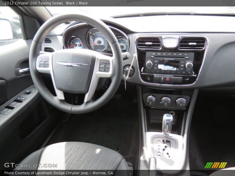 Black / Black 2012 Chrysler 200 Touring Sedan