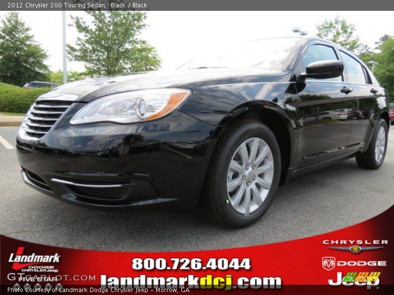 Black / Black 2012 Chrysler 200 Touring Sedan