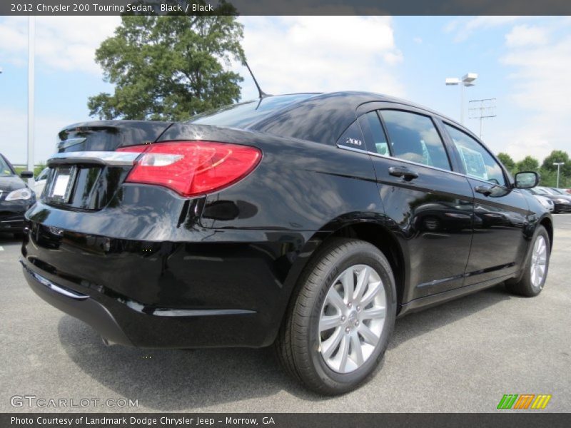 Black / Black 2012 Chrysler 200 Touring Sedan