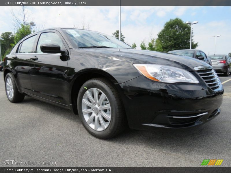 Black / Black 2012 Chrysler 200 Touring Sedan