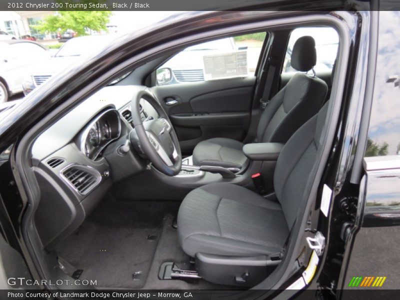 Black / Black 2012 Chrysler 200 Touring Sedan