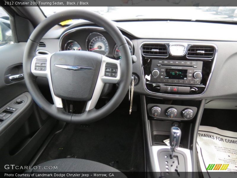 Black / Black 2012 Chrysler 200 Touring Sedan