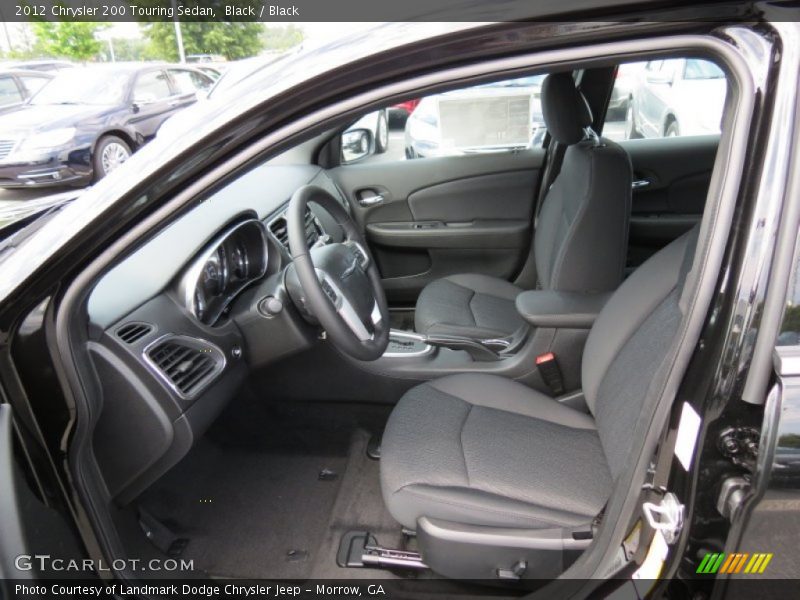 Black / Black 2012 Chrysler 200 Touring Sedan