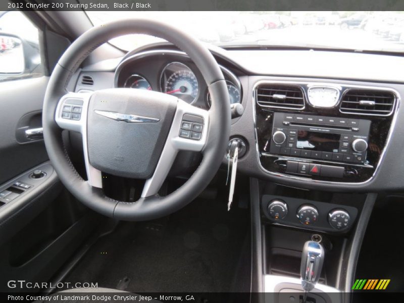 Black / Black 2012 Chrysler 200 Touring Sedan