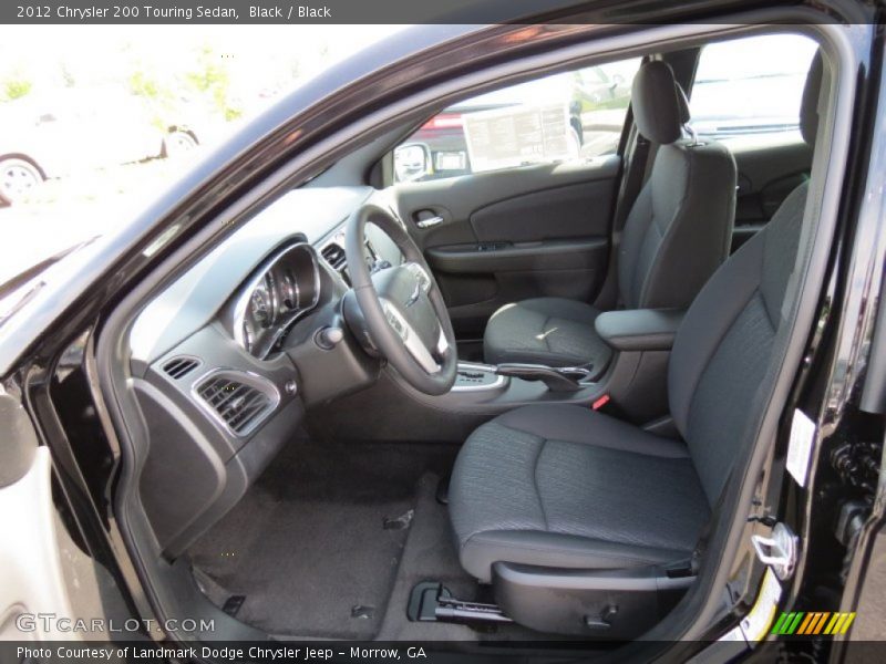 Black / Black 2012 Chrysler 200 Touring Sedan