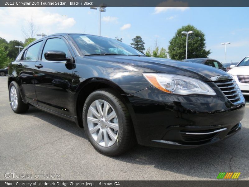 Black / Black 2012 Chrysler 200 Touring Sedan