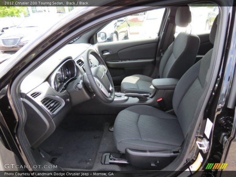Black / Black 2012 Chrysler 200 Touring Sedan