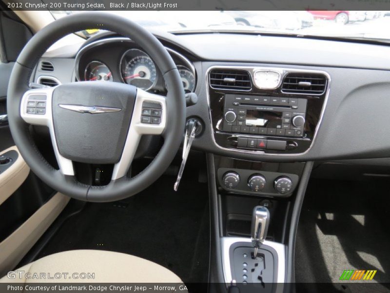 Black / Black/Light Frost 2012 Chrysler 200 Touring Sedan