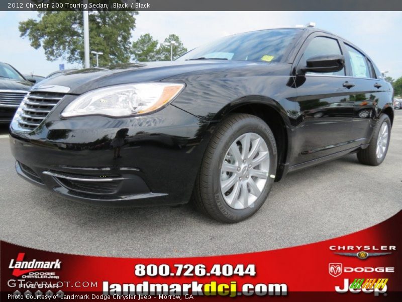 Black / Black 2012 Chrysler 200 Touring Sedan
