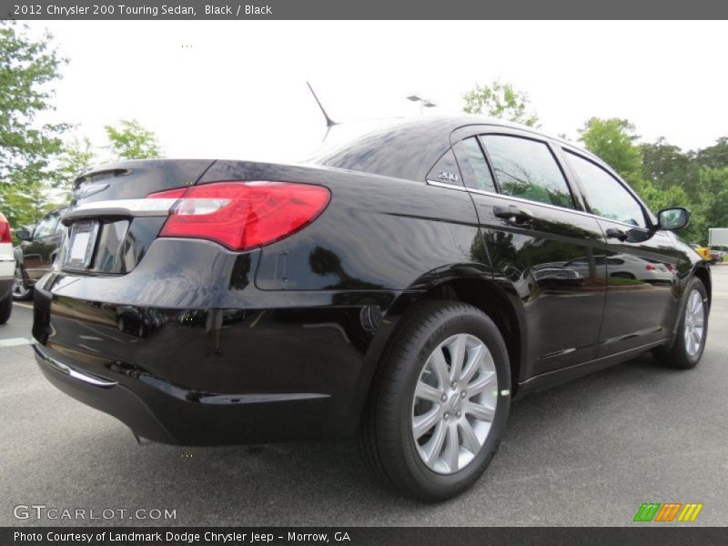 Black / Black 2012 Chrysler 200 Touring Sedan
