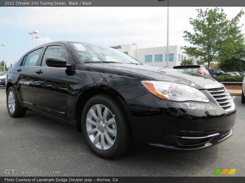 Black / Black 2012 Chrysler 200 Touring Sedan