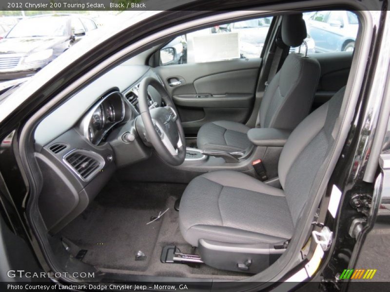 Black / Black 2012 Chrysler 200 Touring Sedan