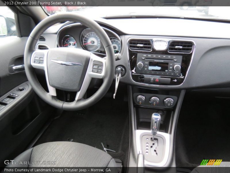 Black / Black 2012 Chrysler 200 Touring Sedan