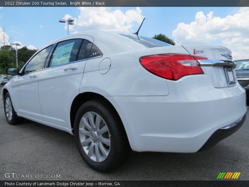 Bright White / Black 2012 Chrysler 200 Touring Sedan