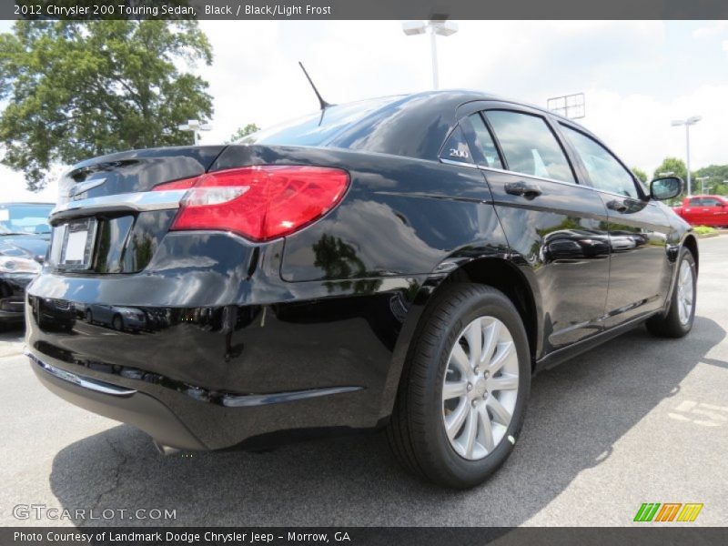 Black / Black/Light Frost 2012 Chrysler 200 Touring Sedan