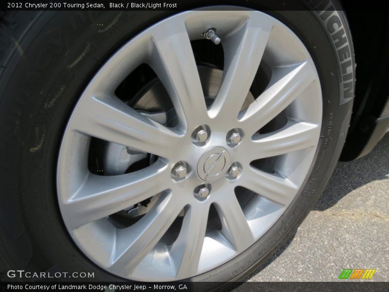 Black / Black/Light Frost 2012 Chrysler 200 Touring Sedan