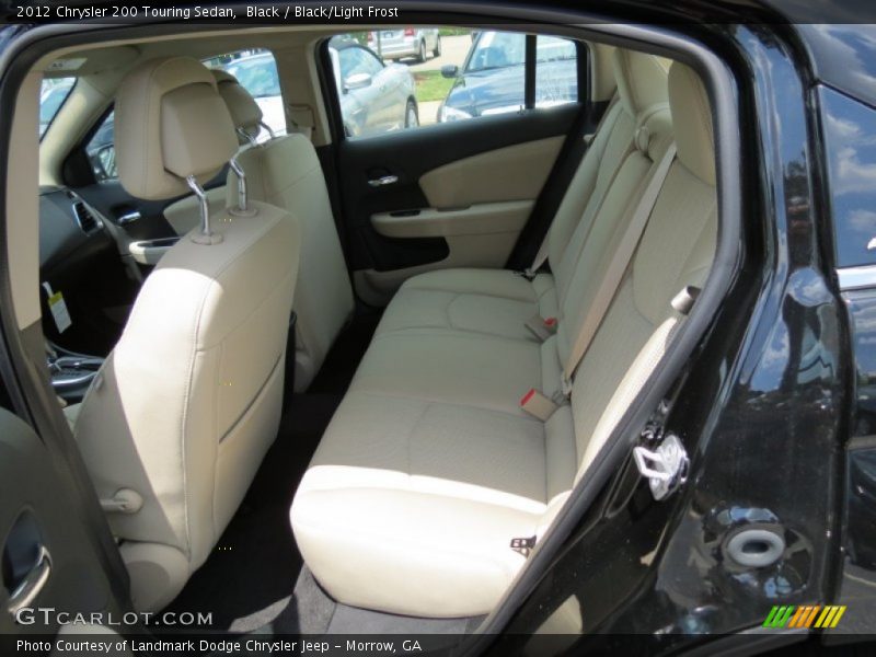 Black / Black/Light Frost 2012 Chrysler 200 Touring Sedan