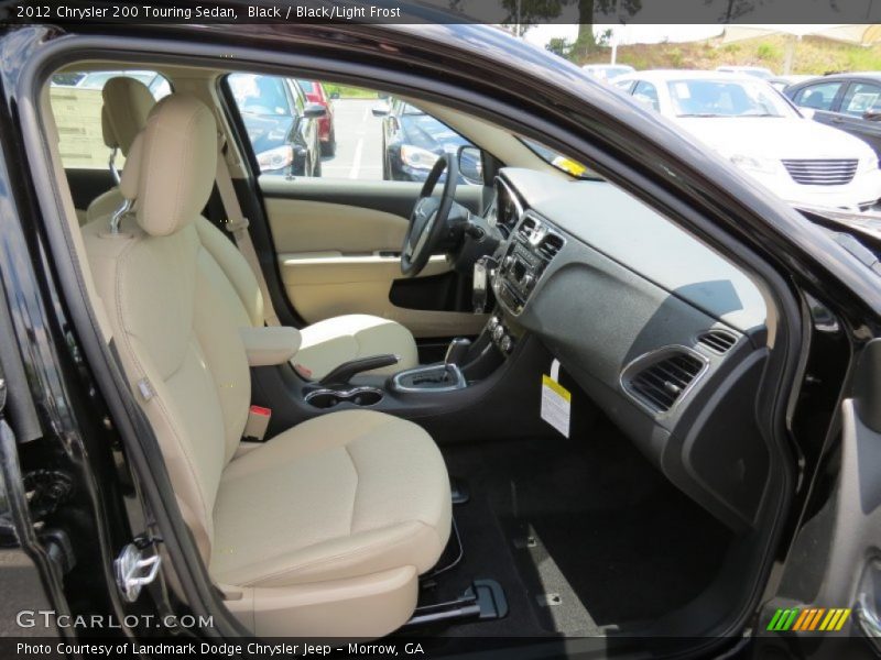 Black / Black/Light Frost 2012 Chrysler 200 Touring Sedan