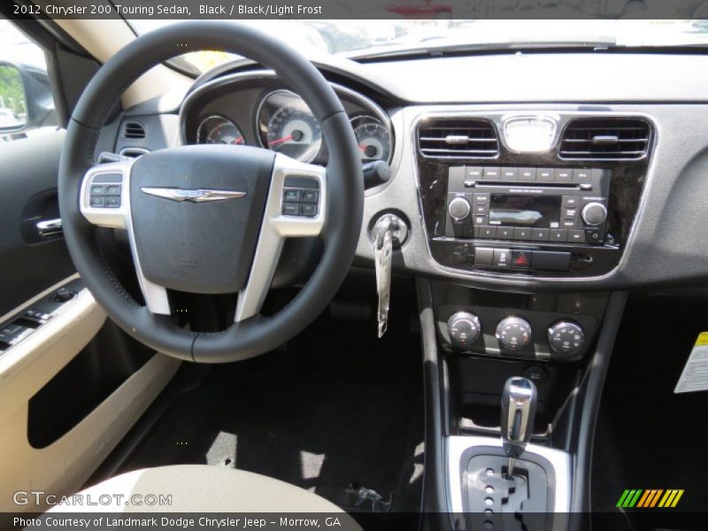 Black / Black/Light Frost 2012 Chrysler 200 Touring Sedan