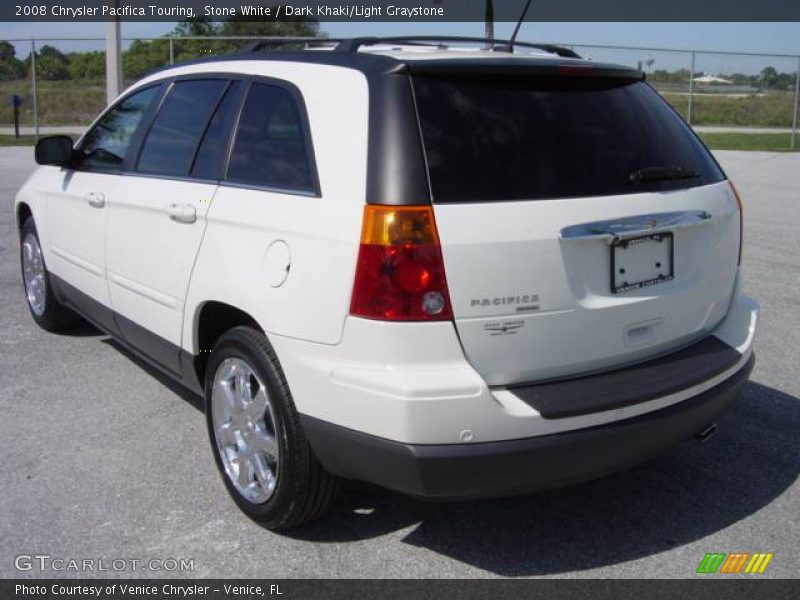 Stone White / Dark Khaki/Light Graystone 2008 Chrysler Pacifica Touring