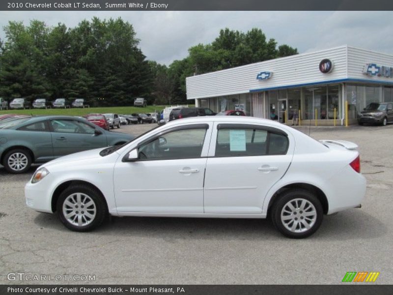 Summit White / Ebony 2010 Chevrolet Cobalt LT Sedan