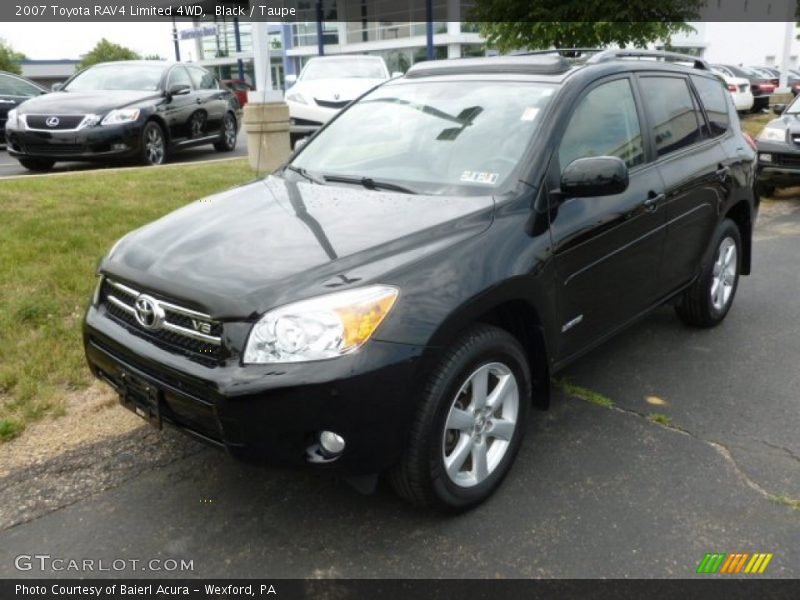 Black / Taupe 2007 Toyota RAV4 Limited 4WD