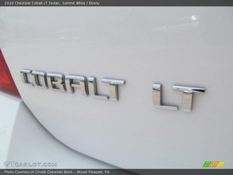 Summit White / Ebony 2010 Chevrolet Cobalt LT Sedan