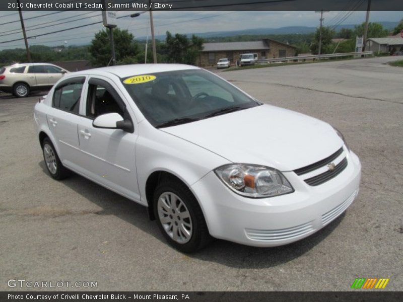 Summit White / Ebony 2010 Chevrolet Cobalt LT Sedan