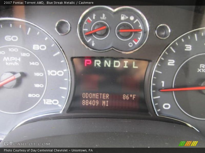 Blue Streak Metallic / Cashmere 2007 Pontiac Torrent AWD