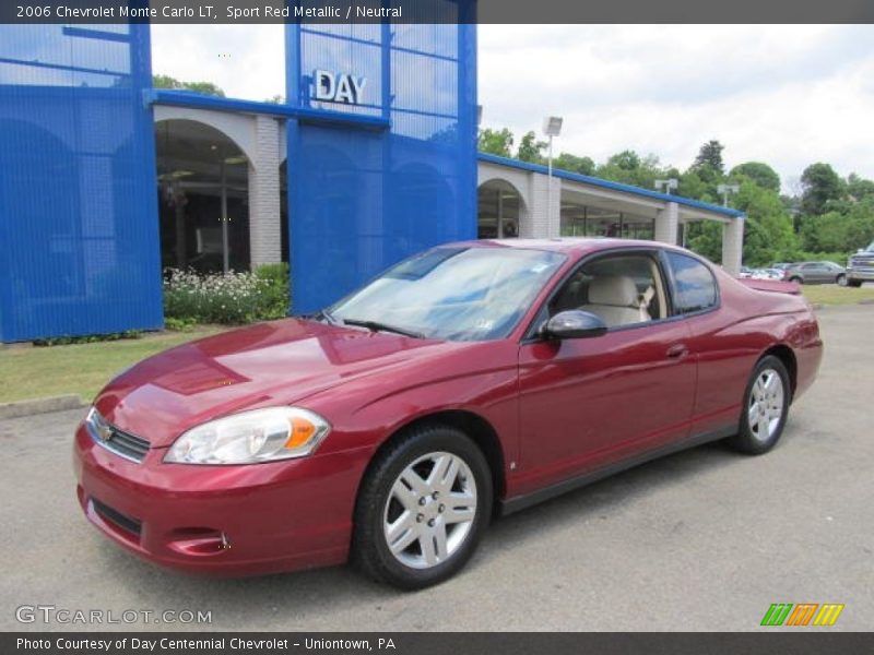Sport Red Metallic / Neutral 2006 Chevrolet Monte Carlo LT