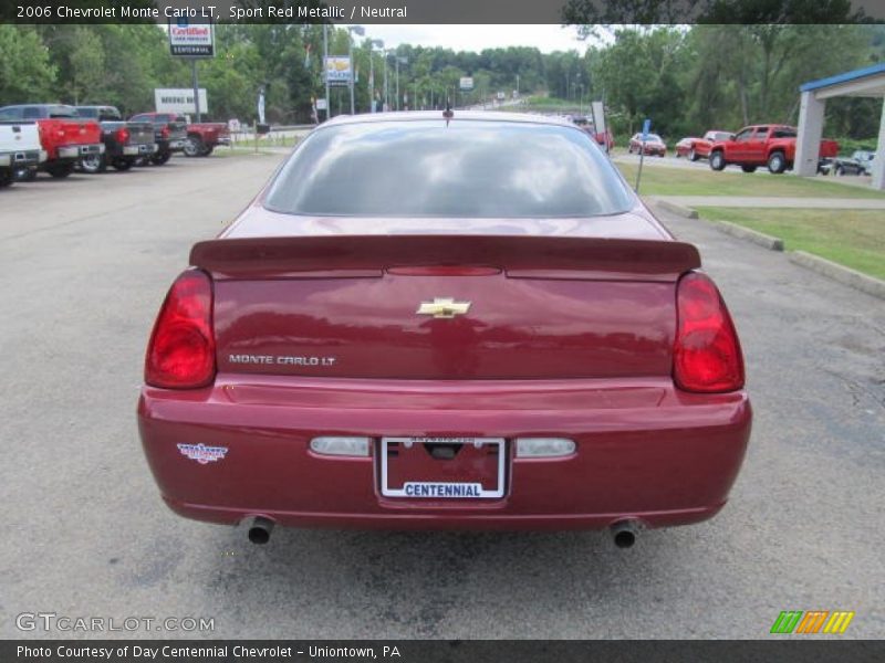 Sport Red Metallic / Neutral 2006 Chevrolet Monte Carlo LT