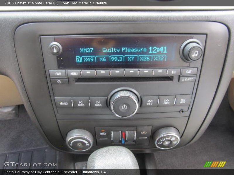 Audio System of 2006 Monte Carlo LT