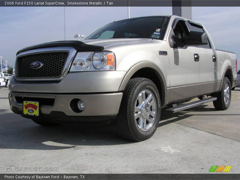 Smokestone Metallic / Tan 2006 Ford F150 Lariat SuperCrew