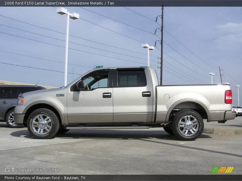 Smokestone Metallic / Tan 2006 Ford F150 Lariat SuperCrew