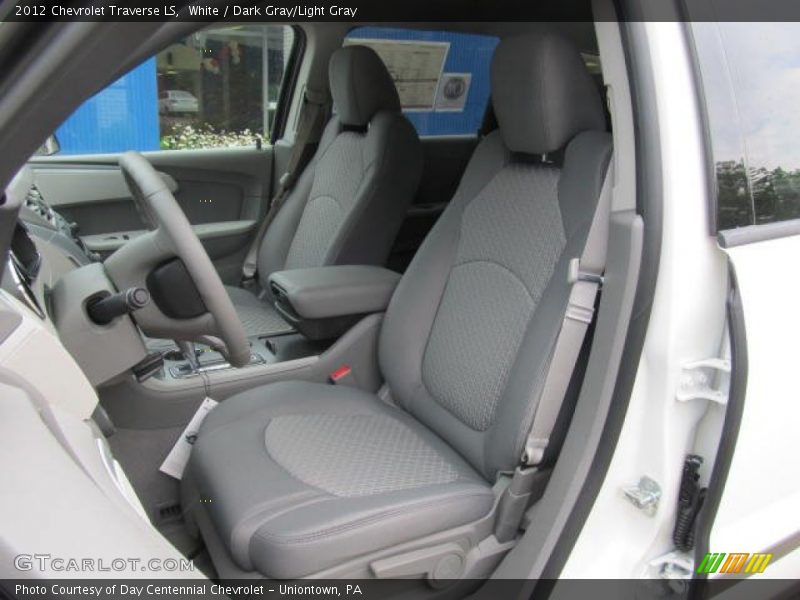 White / Dark Gray/Light Gray 2012 Chevrolet Traverse LS