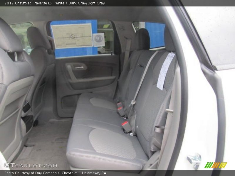 White / Dark Gray/Light Gray 2012 Chevrolet Traverse LS