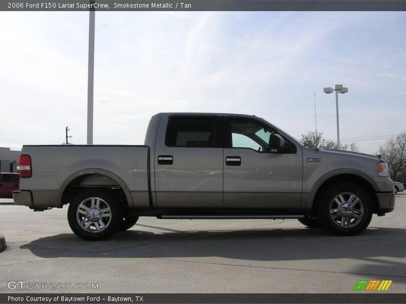 Smokestone Metallic / Tan 2006 Ford F150 Lariat SuperCrew