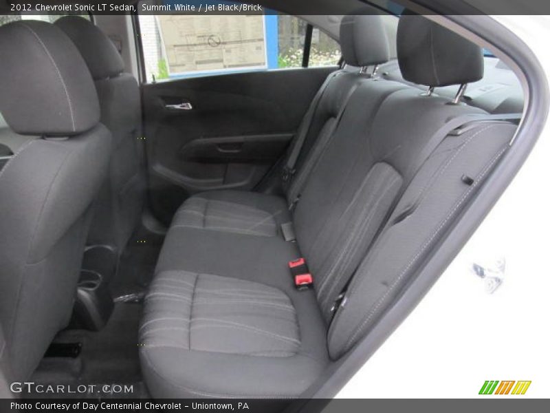 Summit White / Jet Black/Brick 2012 Chevrolet Sonic LT Sedan