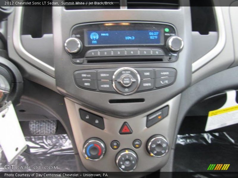 Summit White / Jet Black/Brick 2012 Chevrolet Sonic LT Sedan