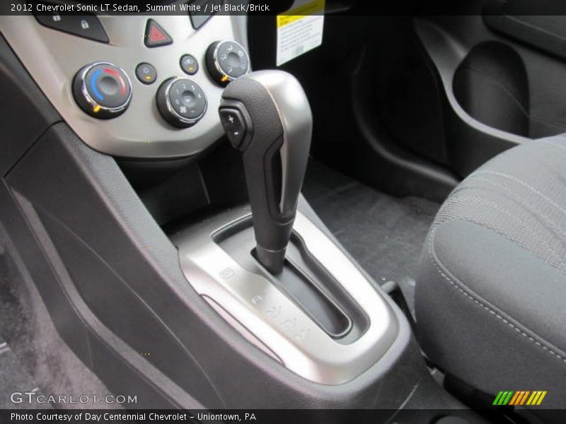 Summit White / Jet Black/Brick 2012 Chevrolet Sonic LT Sedan