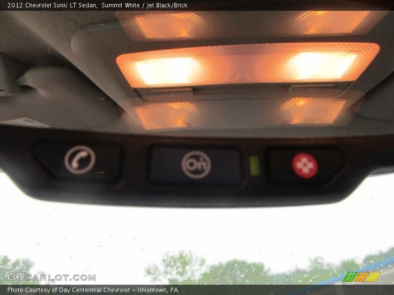 Summit White / Jet Black/Brick 2012 Chevrolet Sonic LT Sedan