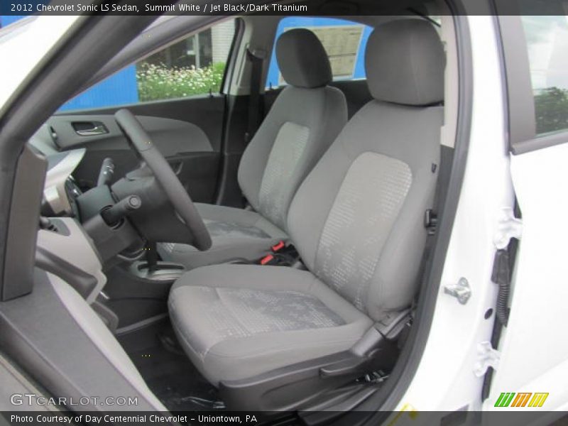 Summit White / Jet Black/Dark Titanium 2012 Chevrolet Sonic LS Sedan