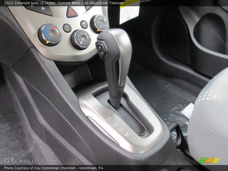 Summit White / Jet Black/Dark Titanium 2012 Chevrolet Sonic LS Sedan