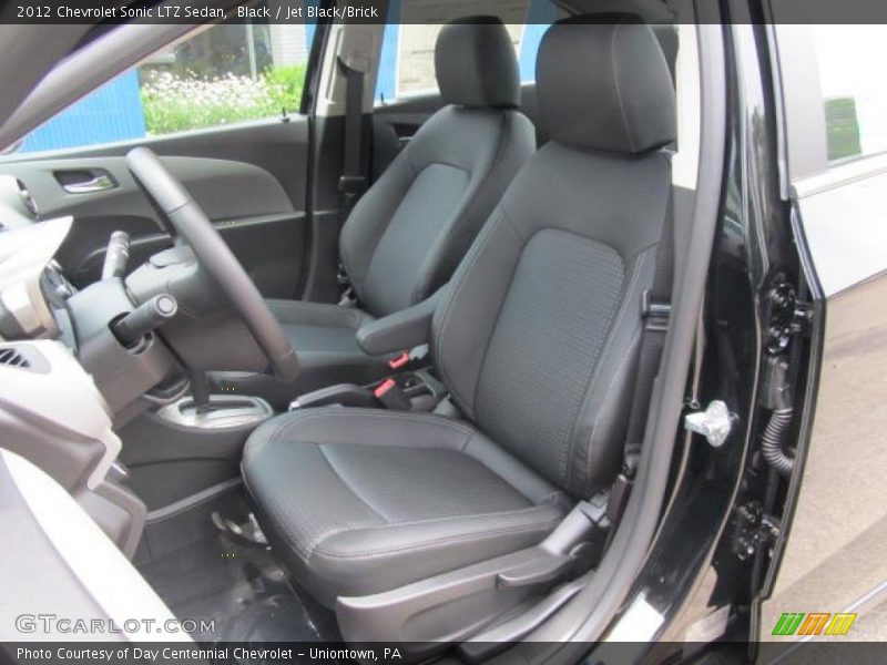  2012 Sonic LTZ Sedan Jet Black/Brick Interior