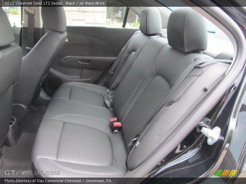  2012 Sonic LTZ Sedan Jet Black/Brick Interior